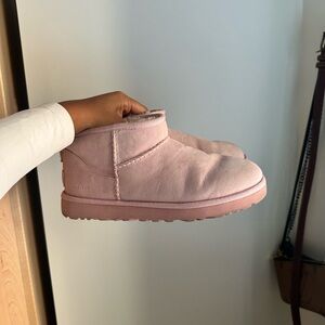 Madhappy X UGG pink ultra mini boots